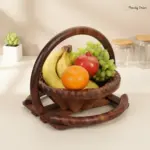 Wooden Foldable Fruit Basket