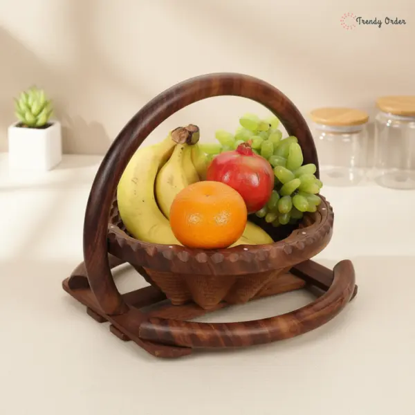 Wooden Foldable Fruit Basket