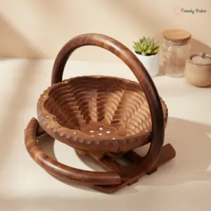 Wooden Foldable Fruit Basket