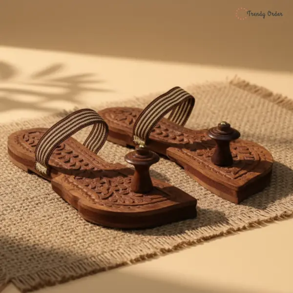 Wooden Sheesham Khadau Hand Carved