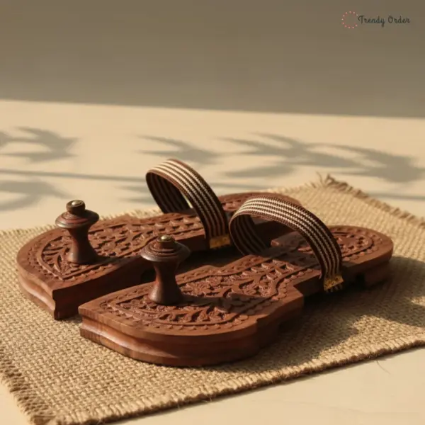 Wooden Sheesham Khadau Hand Carved