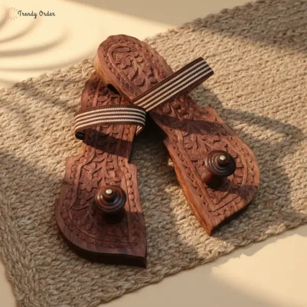 Wooden Sheesham Khadau Hand Carved