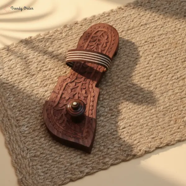 Wooden Sheesham Khadau Hand Carved