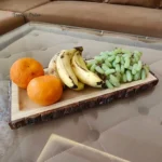 Wooden Bark Platter