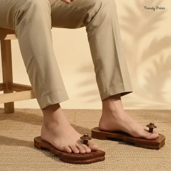 Sheesham Wood Khadau Charan Paduka