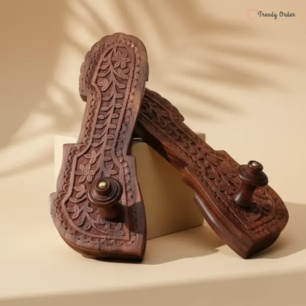 Sheesham Wood Khadau Charan Paduka