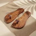 Foot Shaped Wooden Khadau Foot Shaped Wooden Khadau