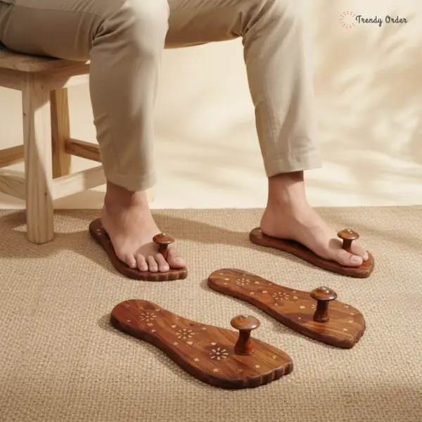 Foot Shaped Wooden Khadau Foot Shaped Wooden Khadau