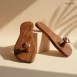 Foot Shaped Wooden Khadau Foot Shaped Wooden Khadau
