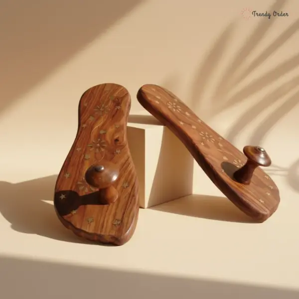 Foot Shaped Wooden Khadau Foot Shaped Wooden Khadau