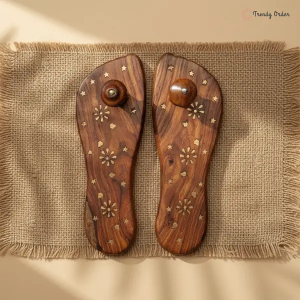 Foot Shaped Wooden Khadau Foot Shaped Wooden Khadau
