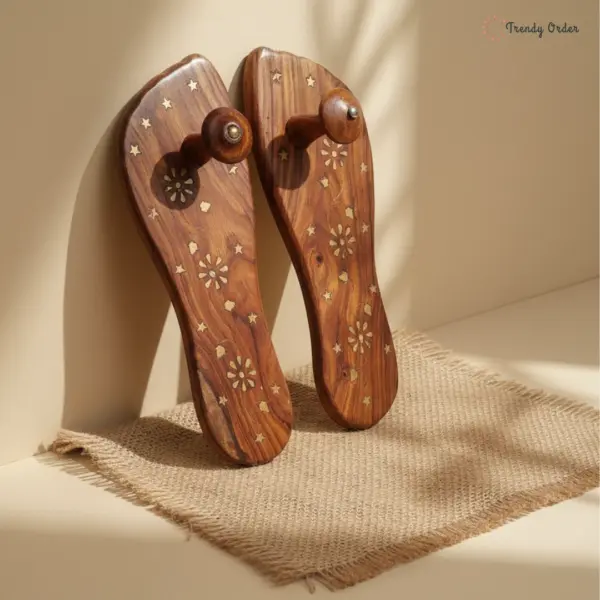 Foot Shaped Wooden Khadau Foot Shaped Wooden Khadau