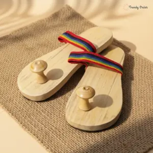 Papdi Wood Khadau Paduka