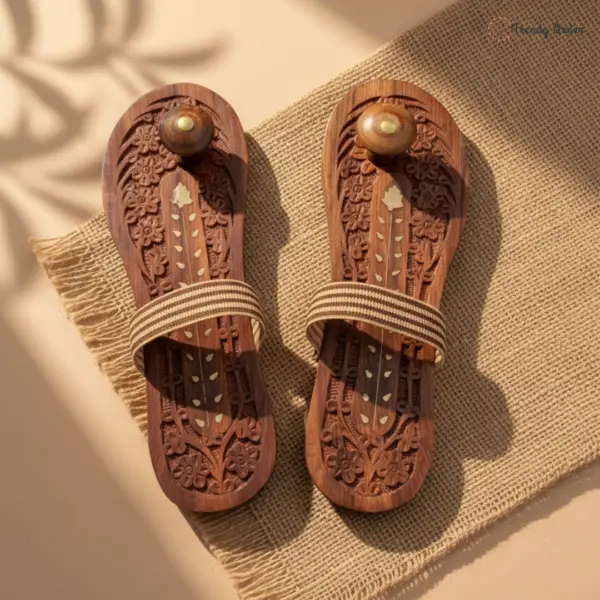 Handcrafted Sheesham Wooden Khadau