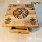 Wooden Pooja Chowki