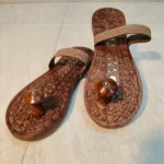 Handcrafted Sheesham Wooden Khadau with Floral Carvings