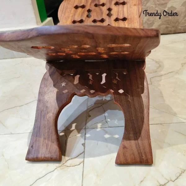 Wooden Foldable Rehal Book Stand for Bhagavad Gita, Ramayana Wooden Foldable Rehal Book Stand for Bhagavad Gita, Ramayana