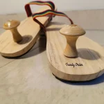 Wooden Khadau With Strap in Papdi Wood