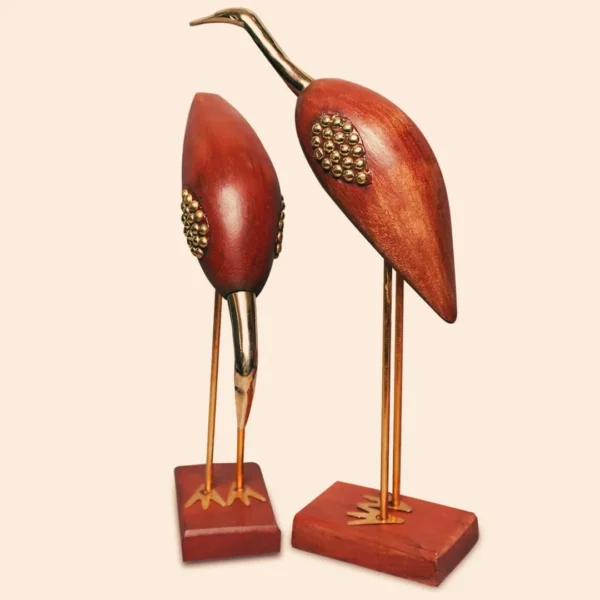 Wooden Saras Showpiece for Home Decor Wooden Saras Showpiece for Home Decor
