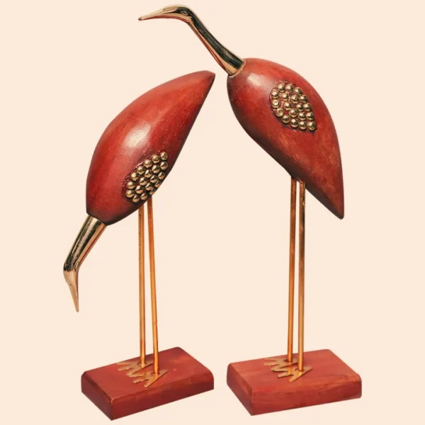 Wooden Saras Showpiece for Home Decor Wooden Saras Showpiece for Home Decor