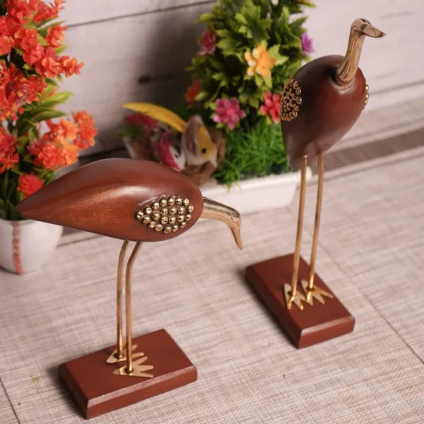 Wooden Saras Showpiece for Home Decor Wooden Saras Showpiece for Home Decor