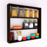 Wooden Kitchen Rack for Spices and Utensils