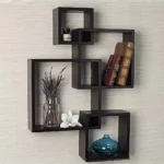 Wooden Black Wall Shelves