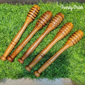 Wooden Honey Dipper Spoon Set of 5