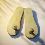 Traditional Wooden Khadau Chappal Papdi Wood Charan Paduka