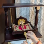 Wooden Laddu Gopal Jhula