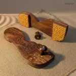 Wooden Khadau Chappal Charan Paduka