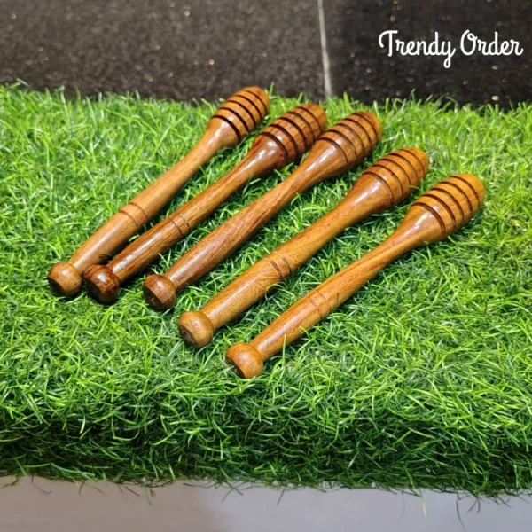 Wooden Honey Dipper Spoon Set of 5 Wooden Honey Dipper Spoon Set of 5