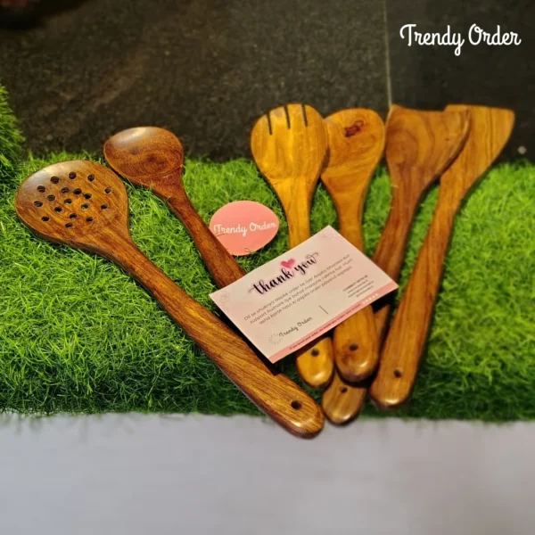 Wooden Spatula & Ladle Set Wooden Spatula & Ladle Set