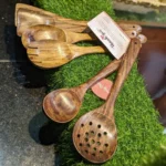 Wooden Spatula & Ladle Set