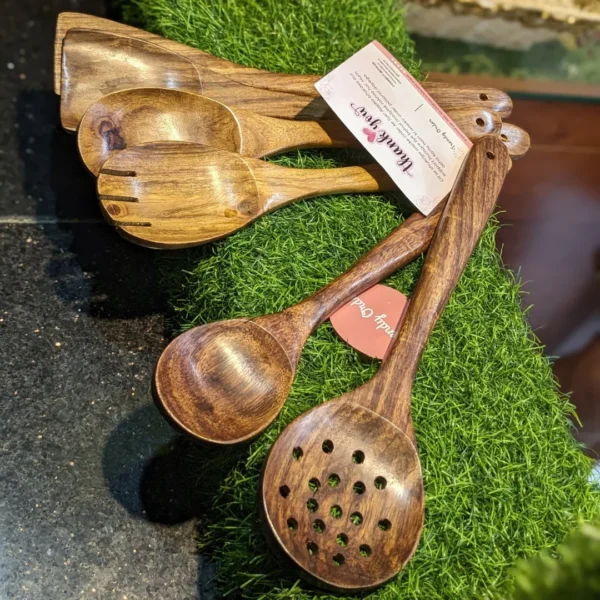 Wooden Spatula & Ladle Set Wooden Spatula & Ladle Set