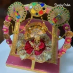 Pink Velvet Jhula for Laddu Gopal