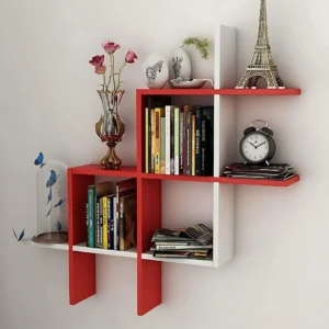 Wooden Wall Shelves for the Living Room