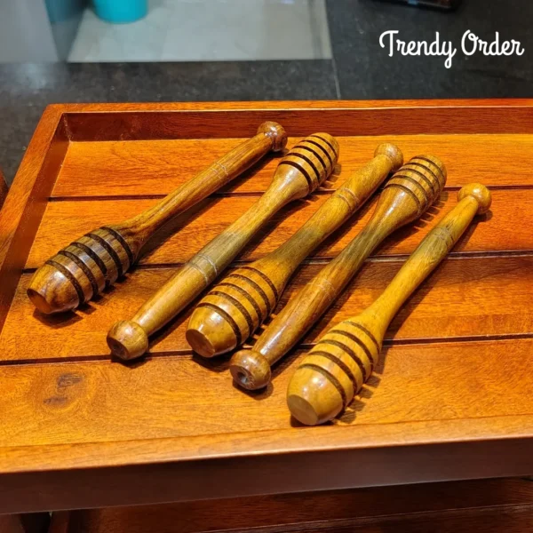 Wooden Honey Dipper Spoon Set of 5 Wooden Honey Dipper Spoon Set of 5
