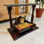 Wooden Laddu Gopal Jhula