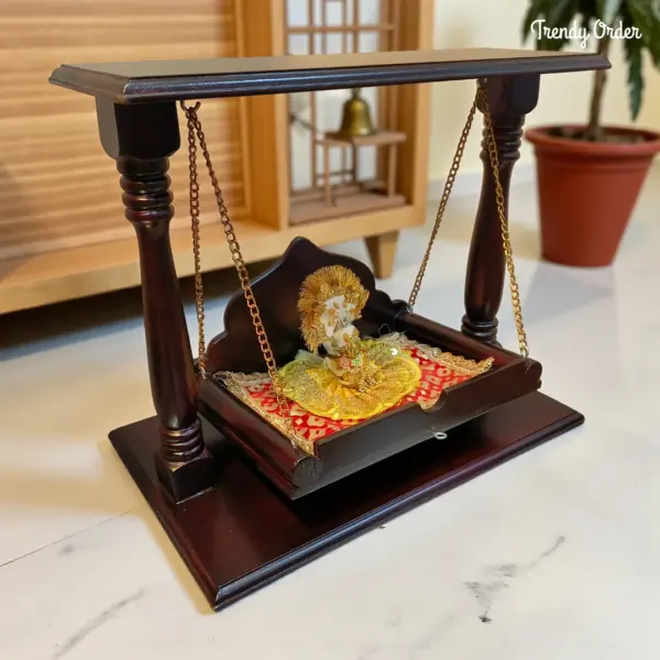 Wooden Laddu Gopal Jhula Wooden Laddu Gopal Jhula
