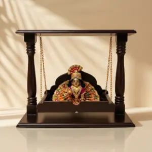 Wooden Laddu Gopal Jhula