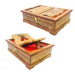 Wooden Book stand for Bhagavad Gita