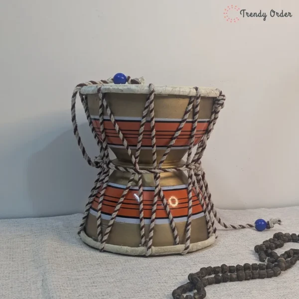 Wooden Damaru for Pooja Ghar Wooden Damaru for Pooja Ghar