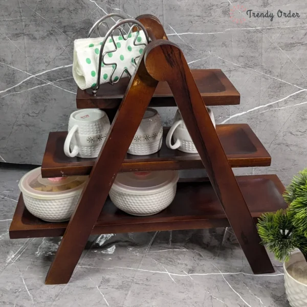 Wooden Kitchen Rack