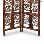 Art Deco 2-Panel Room Divider with Tree Design Pattern