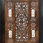 Royal Jali Room Divider with Geometric Carved Design