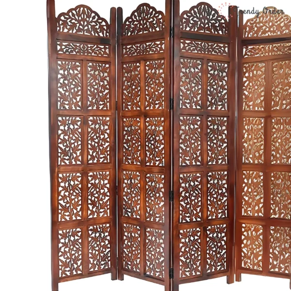 Maharaja Carved Room Partition with Tree of Life Design