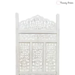 Victorian Carved Room Partition with Floral Filigree Design