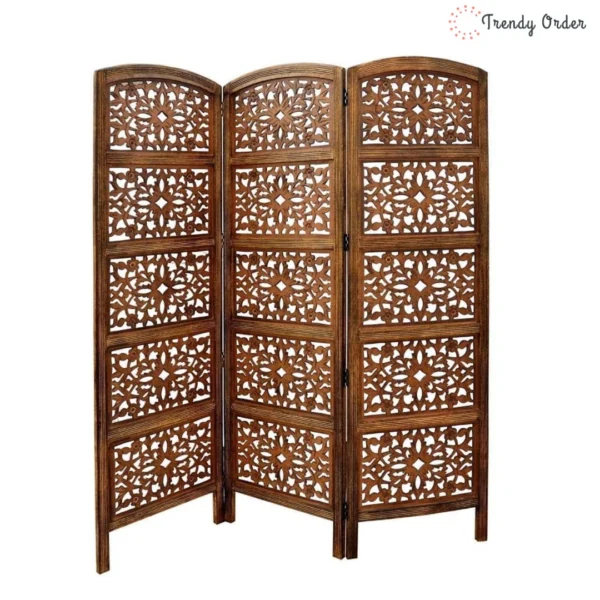 Moroccan Arch Room Partition with Hand-Buffed Antique Finish