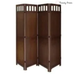 Regal 5-Panel Room Partition with Mission Style Design